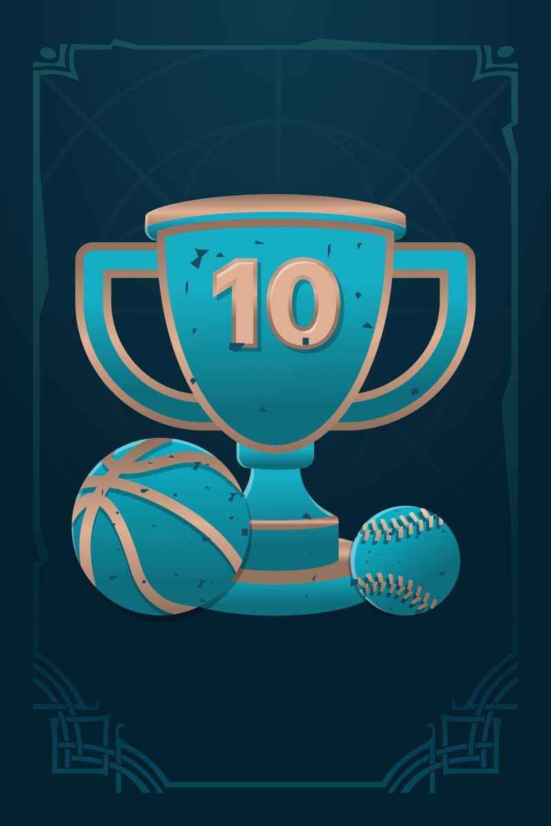 Platz unter den TOP 10 in einem Turnier